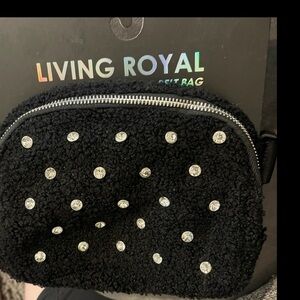 Black Belt bag with Rhinestones